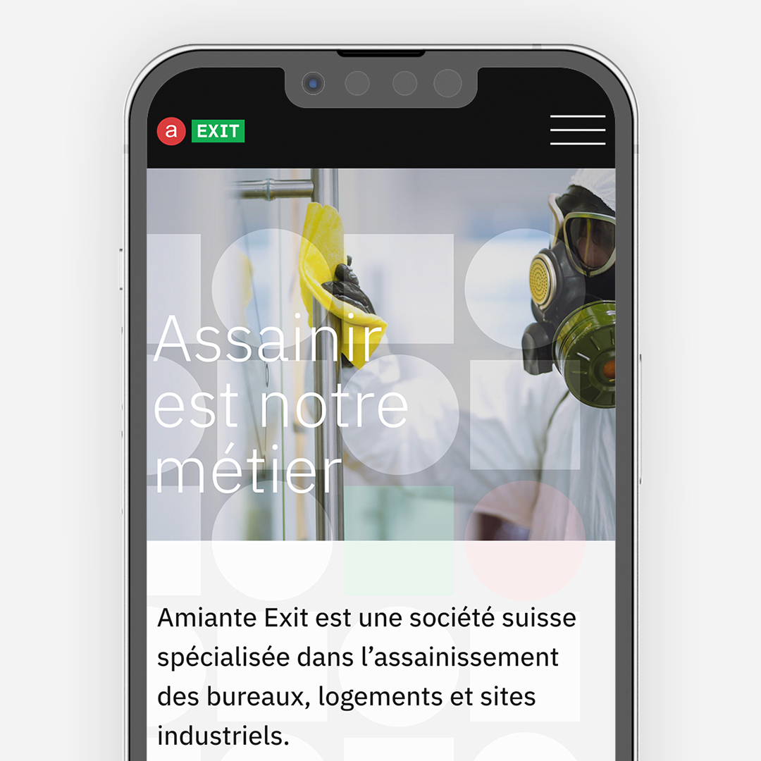 Amiante exit Site web vitrine