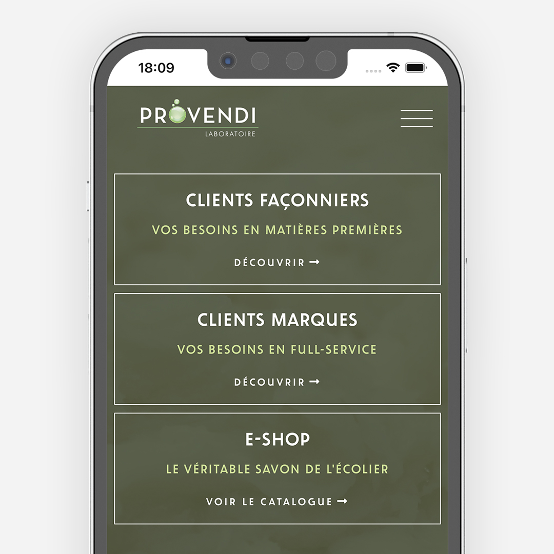 Provendi Site web vitrine e Shop